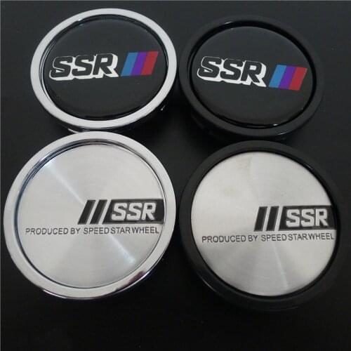 4pcs 58mm SSR III Wheel Center Caps Hub 52mm Auto Rims Cover Logo Emblem Badge Car Styling Accessories