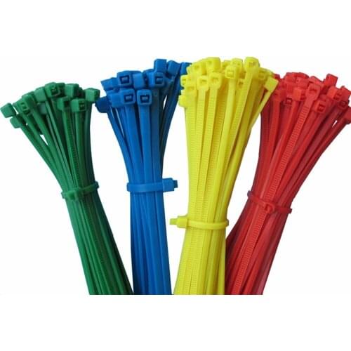 4X250mm self lock cable tie 0.2X9.8 inch Nylon colored self locking cable tie cable wires manage tie ,250pcs/lot