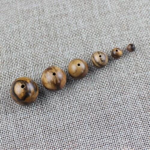 6 8 10 12 15 18 20 mm Natural Huaqinan Wood Round Wooden Loose Mala Beads Bracelet Jewellry Findings DIY Accessories