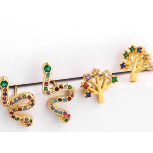 Ccouvergg Women's Gold Earrings