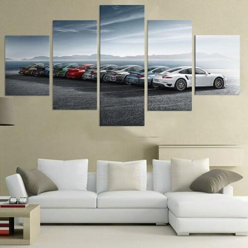 5 panels Sports Car Canvas Painting Wall Art Home Decor Modula Luxury Car Picture posters and Prints Living Room Decoration