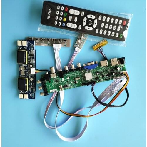 Kit for LM220WE1-TLD2/LM220WE1-TLD3 HDMI VGA Controller board 4 CCFL 1680X1050AV TV USB 30pin DVB-T2 remote Digital LCD Panel