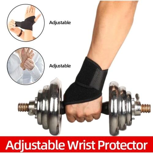 Compression Wrist Brace Support Wristbands Sprains Strain Gym Strap Sports Pain Relief Adjustable Wrap Bandage