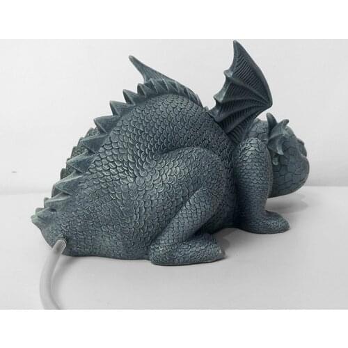 Creative Dinosaur Statue Cute Animals Resin Crafts Fountain Ornament for Home Garden Courtyard Decoration TS2