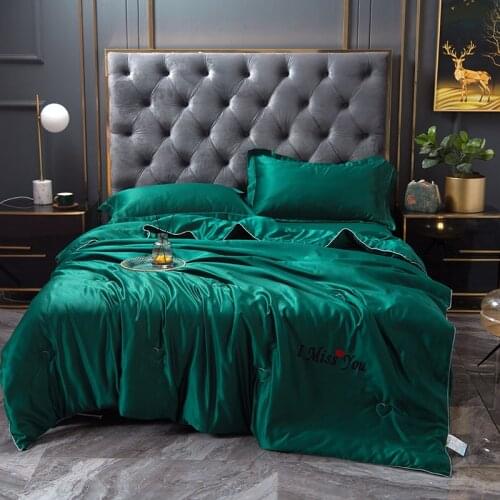 Summer Washed Silk Quilt Solid Pink White Blanket Adult Kids Air Condition Comforter Bedspread Bedding Home Textiles