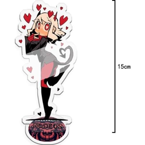 Helltaker Azazel Lucifer Modeus Cute Acrylic Stand Figure Model Plate Cosplay Gifts