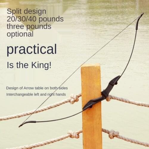 Outdoor Hunter Recurve Bow 20-30-40lbs Optional, Shooting Left And Right Hand General Bow Double Arrow Recurve Bow Set