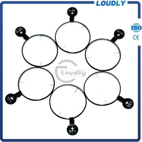 Loudly brand Higher quality Ophthalmic Lens Trial Lens Cylinder Lens with color metal rim