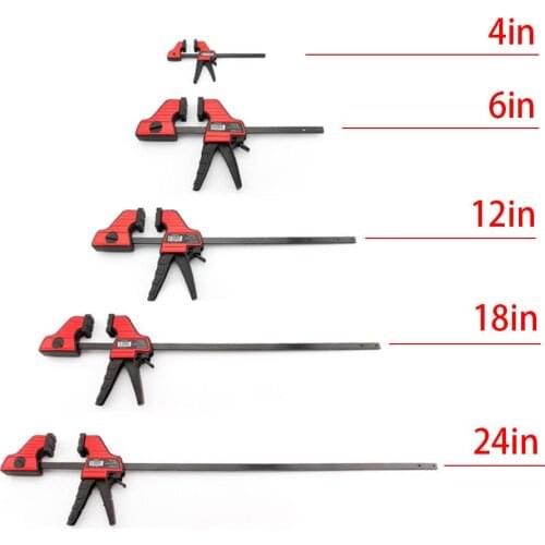 New Heavy Duty F Clamp Clip Wood Working Quick Grip F Style Bar Woodworking Clamps 4/6/12/18/24 Inch DIY Hand Woodworking