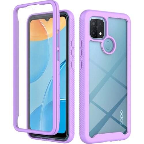 Shockproof Acrylic Mobile Phone Case for OPPO A15 A 15 OPPOA15 Drop Protection Back Cover Funda Coque