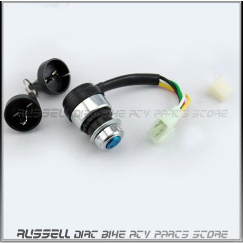 Pin Ignition Key Switch Lock 5 Wires for Chinese 150cc 250cc HammerHead ATV Quad Go kart UTV