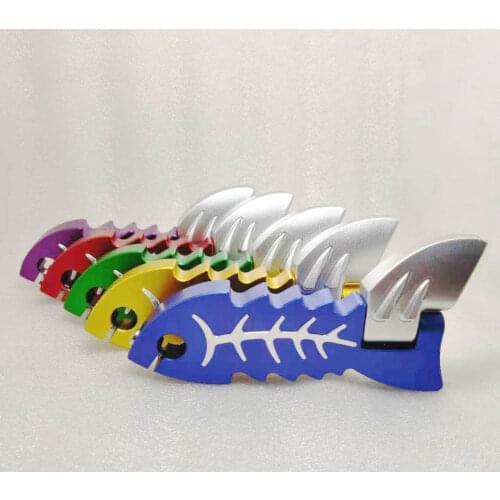 CNC start rod motorcycle modified fire stick DIO/ZX50 JOG50/90 scooter Fuxi ghost fire foot start rod Fish shape