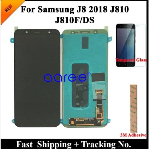 Super AMOLED Original LCD For Samsung J810 J8 2018 LCD For Samsung J810 J8 2018 Display Touch Screen Digitizer Assembly