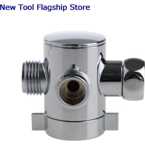3 Way T-adapter Valve For Toilet Bidet Shower Head Diverter Valve 1/2 Inch