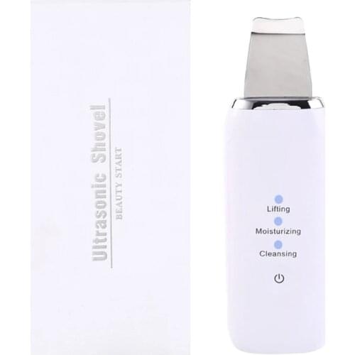 Skin Care Ultrasonic Scrubber Deep Cleansing Facial Peeling Cavitation Ultrasonic Spatula Skin Peeling Beauty Instrument