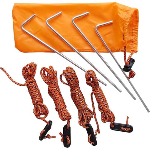 2021 Tent Peg V Vorm Titanium Spike Winddicht Outdoor Camping Titanium Tent Peg Camping Tent Nail Stakes Nail Accessoires