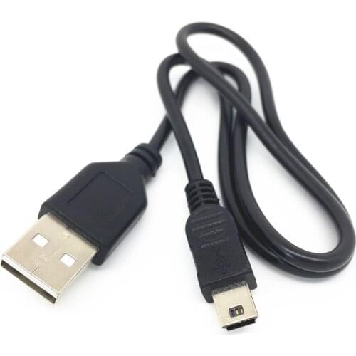 50cm Mini Specialized USB 2.0 A Male To Mini 5 Pin B Data Charging Cable Cord Adapter