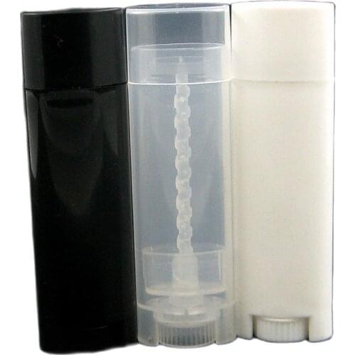 5g oval round Empty Lipstick Balm Tube Containers Clear /White / Black Lipstick DIYX20