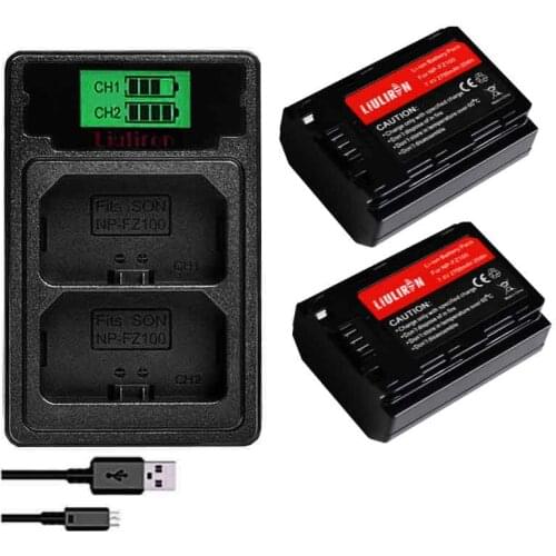 Bateria NP-FZ100 NPFZ100 NP FZ100 NP FZ100 Battery for Sony NP-FZ100, BC-QZ1, Sony a9, a7R III, a7 III, ILCE-9