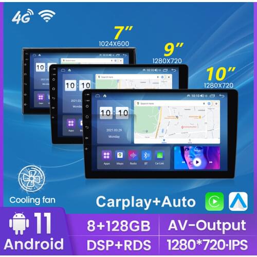 2 Din Android 10 Car Multimedia Video Player Universal 2DIN Stereo Radio GPS For Volkswagen Nissan Hyundai Kia Toyota LADA Ford