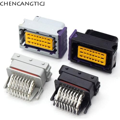 1 Set FCI 24 Pin Way Oil To Gas Computer Board ECU Plug Male Or Female Auto Car Connector HCCPHPE24BKA90F 211PC249S0005