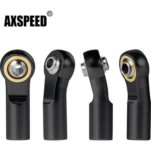 AXSPEED 10/20Pcs Metal M3 Ball Head Tie Rod End Joint CW Thread for Axial SCX10 D90 D110 1/10 RC Crawler Car Model Parts