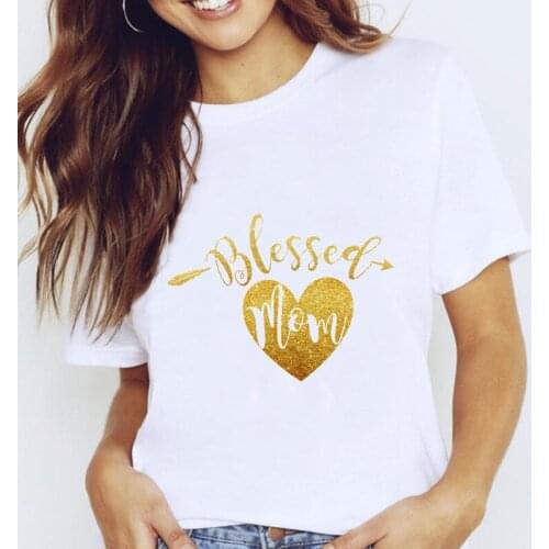 Women Graphic Love Heart Letter Trend 90s Mom Mother Mama 2021 Lady Clothes Tops Clothing Tees Print Female Tshirt T-Shirt