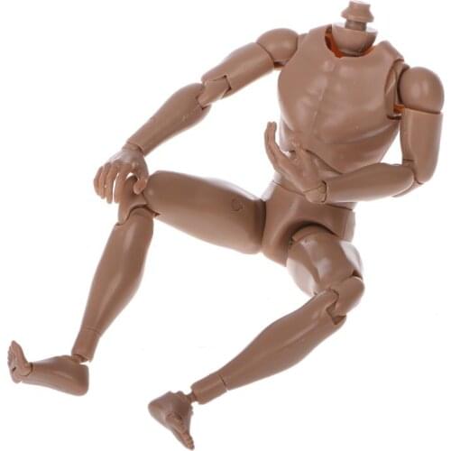 1:6 Scale Action Figure Nude Male Body Narrow Shoulder Fit HOT Toys TTM18/TTM19