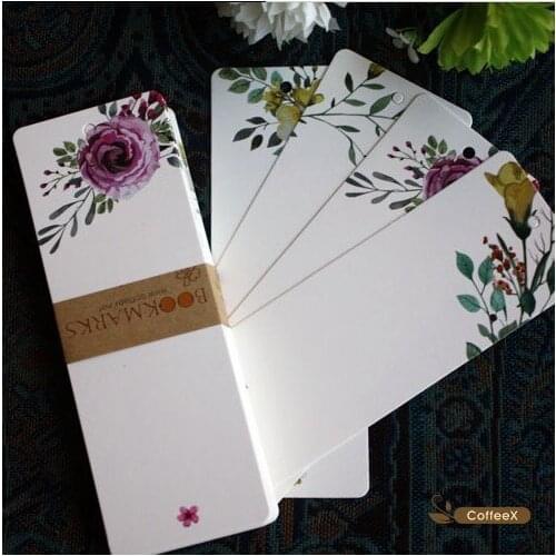 1pcs[CoffeeX] elegant pattern blank bookmark DIY bookmark wholesale new year Christmas card 40 sets