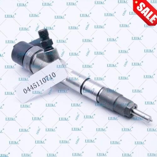 ERIKC 0 445 110 710 Auto Parts Fuel Injector 0445110710 Diesel Electric Injector Spray DLLA157P2508 Nozzle 0445110710 Injection