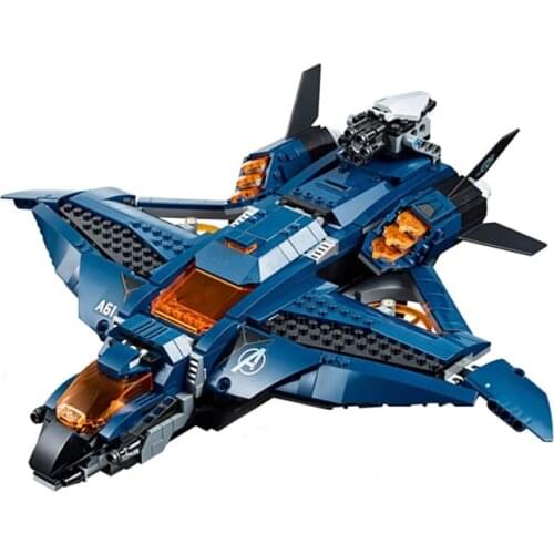 Mould King Endgame Ultimate Quinjet Building Block Set With Figures Compatible 76126 Model Building DIY Bricks Toys For Children