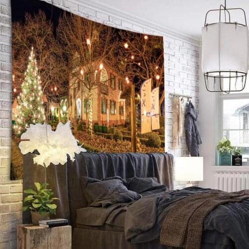 Tapestry Christmas Wall Hanging Christmas Tree Home Deco Christmas Gift Print Tapestries Large Size Free Shipping Tapestries