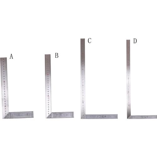 90 Degrees Metal Steel Engineers Try Square Set Wood Measuring Tool Right Angle Ruler Measurement Instruments