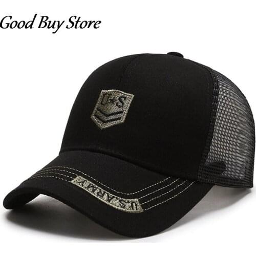Captain Hats United States Camouflage Baseball Cap Men Breathable Mesh Snapback Cotton Tennis Golf Caps Embroidery Letter Panama