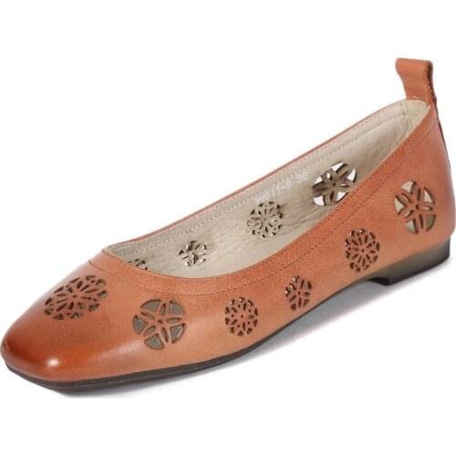 Leather SandalsNew Spring Womens ShoesHollow-out sandals for womenLeather womens shoesHigh-quality sandals for womens shoes