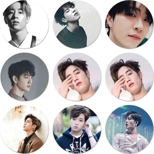 58mm got7 kpop Mark Icons Pins Badge Decoration Brooches Metal Badges For Backpack Decoration