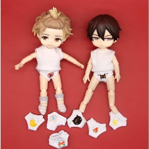 HOUZIWA 3PCS/LOT OB11 Doll Underwear 1/12 Bjd GSC Doll Clothes