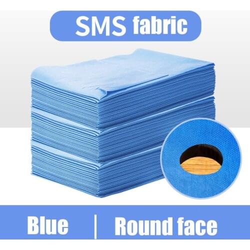 20/60 Pieces Disposable Sheets SMS Non-woven Breathable Perforated Beauty Salon Travel Thicken Sheets Hotel Mattress