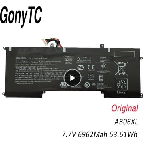 GONYTC Genuine AB06XL Battery for HP ENVY 13-AD019TU 13-AD020TU 13-AD106TU 13-AD108TU TPN-I128 HSTNN-DB8C 921408-2C1 921438-855
