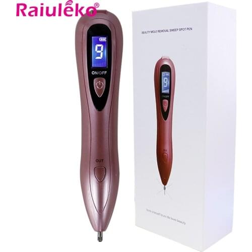 Profesional Plasma Pen LED Lighting Laser Skin Tag Remover Tattoo Dark Spot Removal Pen LCD Wart Mole Tool Skin Care Point Pen