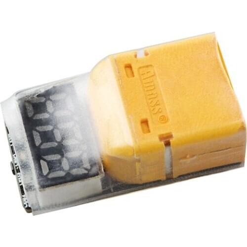 HGLRC Thor LIPO Battery Discharger Digital Display 30.2X17.1X13.9mm 2-6S LED XT60 for RC Airplane Helicopter FPV Racing Drones