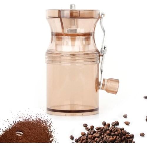 Manual Ceramic Burr Coffee Grinder with Fortified Glass Storage Jar Durable Cafe Bean Mill Coffee Maker Kitchen Tools