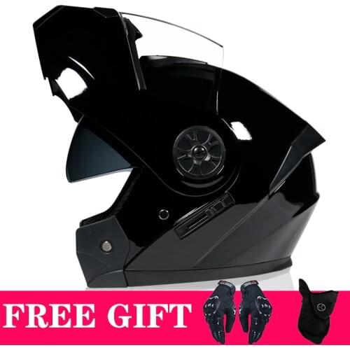 2021 Professional Modular Dual Lens Motorcycle Flip Up Helmet for Adults Men Women Casco Capacete Motocross Casque Moto