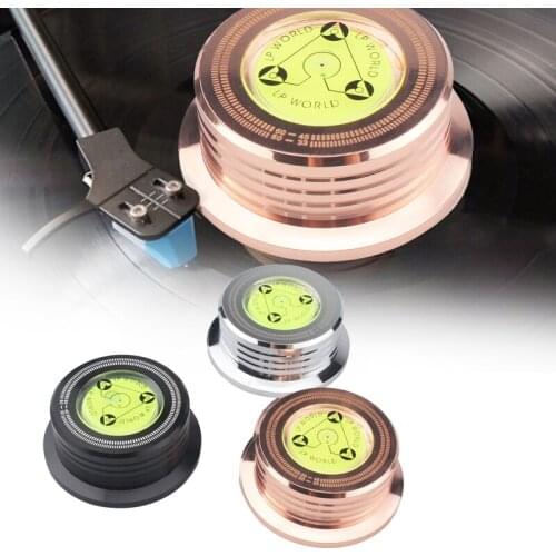 Universal 60Hz LP Vinyl Record Player Disc Turntable Stabilizer Aluminum Alloy Weight Clamp Au17 21 Dropshipping