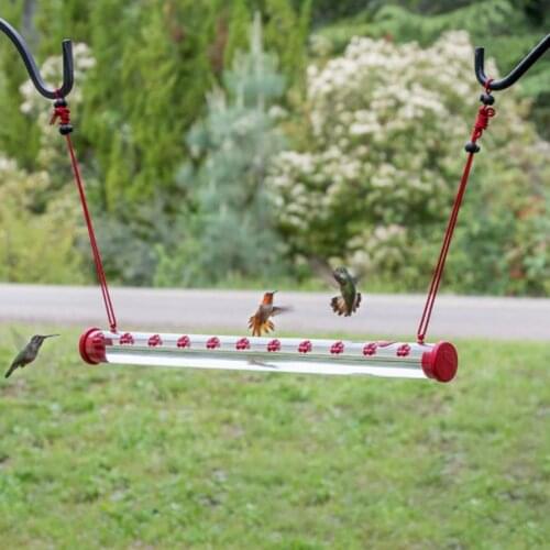 Waterproof Hanging Wild Bird Feeder with Hole Feeding Pipes Hanging Bird Feeder Easy To Use Bird Feeder Best Gardening Tools