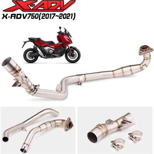 Full System Motorcycle Exhaust 51mm Muffler Escape Modified Tube Header Front Link Pipe Slip On For Honda X-ADV 750 X ADV750