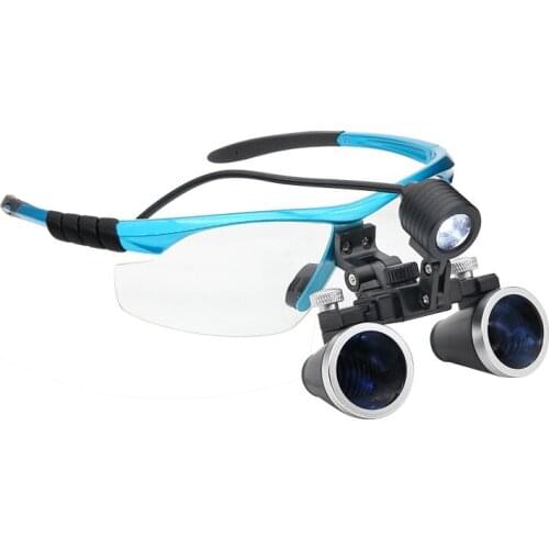 Top Quality 2.5/3.5X Galilean Binocular Medical Magnifier Dentistry Surgical Dental Loupes with LED Medical Headlight Headlamp