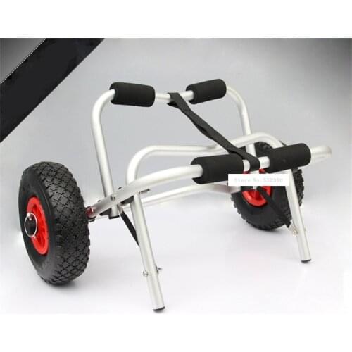 Y02004Y folding multi-functional deluxe aluminum canoe kayak beach cart shopping trolley kayak trailers aviation aluminum