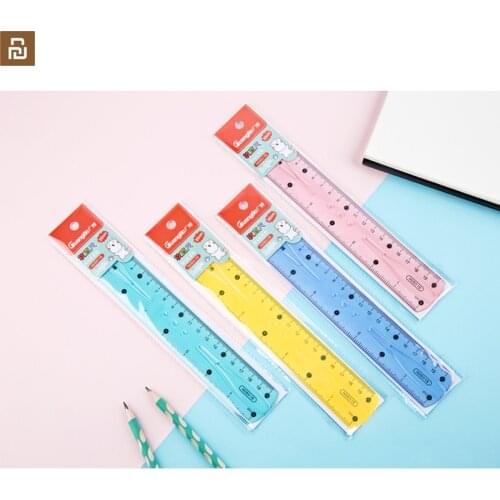 Youpin kinbor Fun soft ruler Measuring ruler mini cute portable soft ruler schoolboy stationery toy supplies PVC material