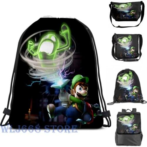 Funny graphic print shoulder Bags women Luigi (2) Single shoulder backpack travel for men Gym Bag